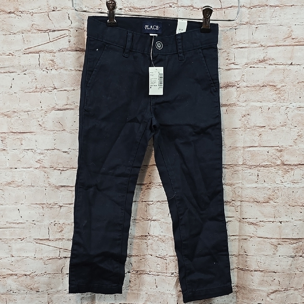 The Children's Place Boys Sz 4 Navy Pants Nwt